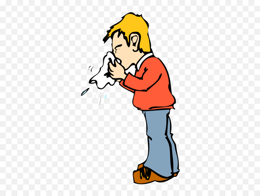 Blowing Nose Clipart - Someone Blowing Their Nose Clipart Emoji,Blow Nose Emoji