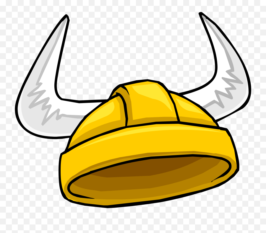 Gold Viking Helmet - Cartoon Transparent Viking Helmet Emoji,Viking Helmet Emoji