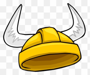 Gold Viking Helmet - Cartoon Transparent Viking Helmet Emoji,Viking Helmet Emoji