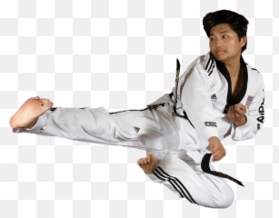 Adult Martial Arts Emoji,Karate Kick Girl Emoticon