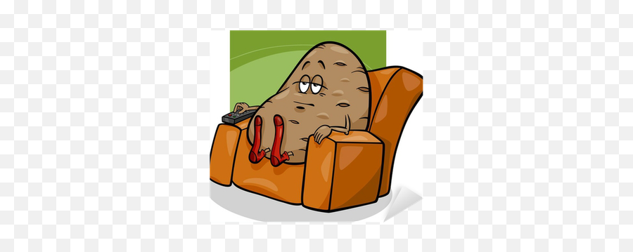 Sticker Couch Potato Saying Cartoon - Pixersus Emoji,Couch Emoji Sticker Couch Potato Saying Cartoon - Pixersus Emoji,Couch Emoji