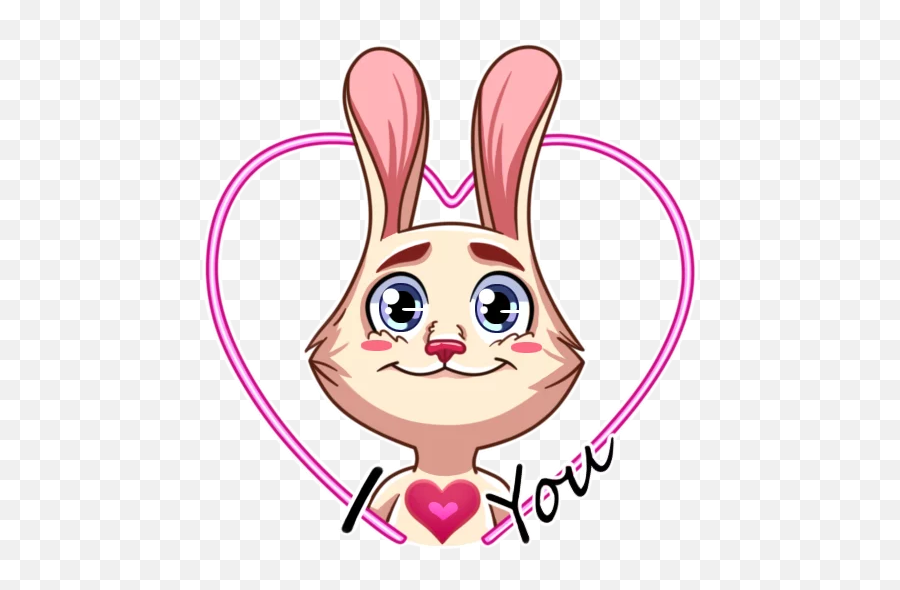Rabbits Stickers For Telegram - Happy Emoji,Dogeza Emoji