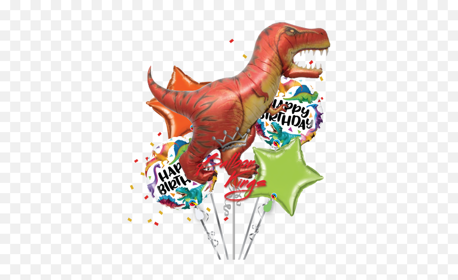 Dinosaur T - Rex Bouquet Balloon Kings Emoji,T-rex Emoji