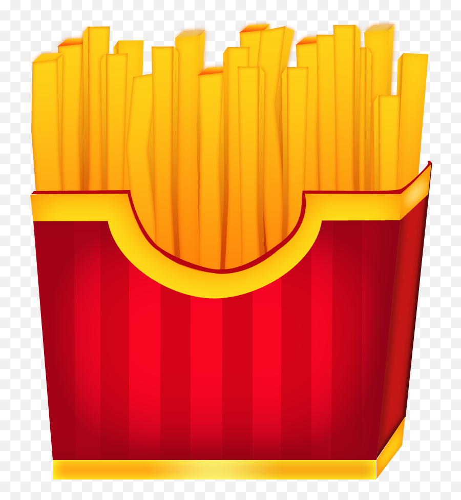 Cornet De Frites - Horizontal Emoji,Fries Emoji