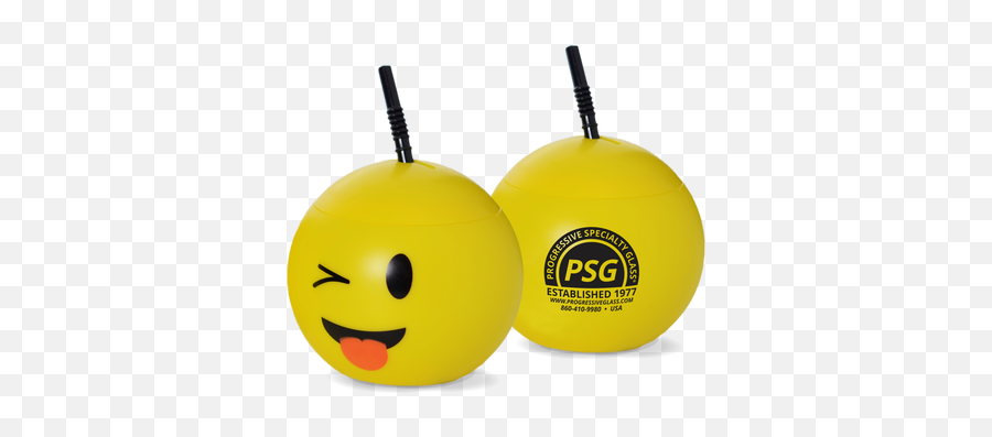 32oz Plastic Emoji Balls - Happy,Lighthouse Emoji