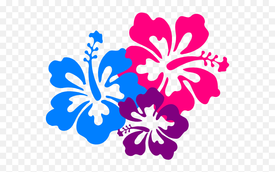 Hawaiian Flowers Clip Art Free Clipart Images - Clipartix Hibiscus Tropical Flower Clipart Emoji,Tropical Flower Emoji