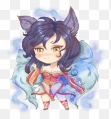 Download Lol Fanart Ahri - Fictional Character Emoji,Ahri Emoji