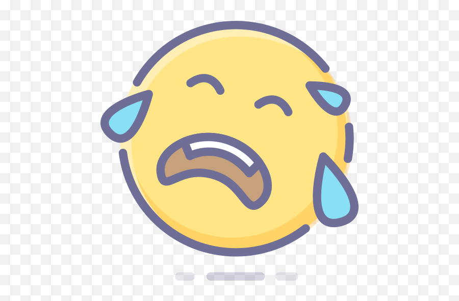 Cry Sad Smiley Unhappy Emoticon Free Icon Of Emotion - Transparent Emoticon Cry Png Emoji,Crying Emoticon