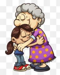 The Most Edited Abrazo Picsart - Grandmother And Granddaughter Clipart Emoji,Emoticon Abrazo