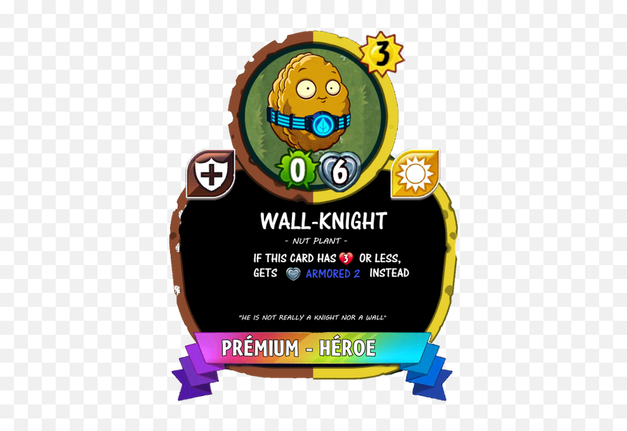 Re What If The Heroes Became Playable Cards - Answer Hq Plant Vs Zombies Heroes Wall Knight Emoji,Emoticon Cards