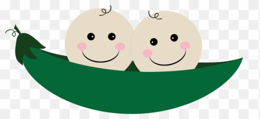 Twins 2 Peas In A Pod - Twins Birthday Wishes Emoji,Peas In A Pod Emoji