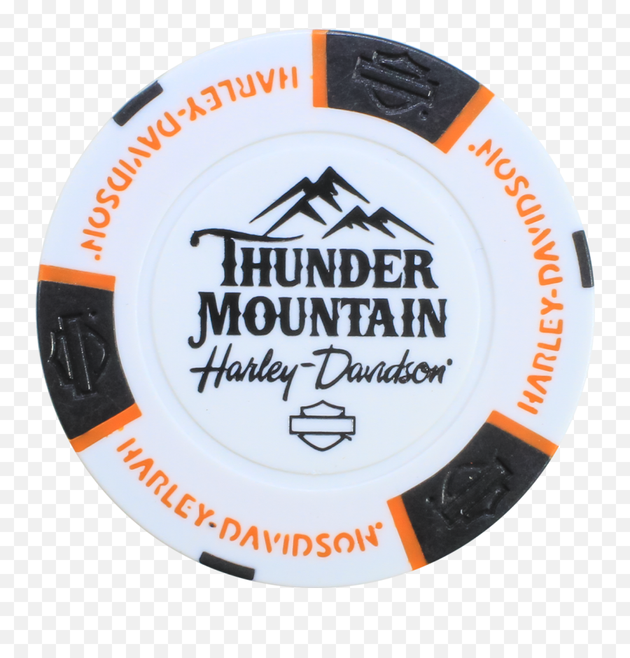 Biker Blue Harley Davidson Poker Chip Thunder Mountain - Language Emoji,Harley Davidson Emoticons Free