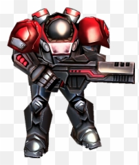 Marine Starcraft Gun Soldier Red - Starcraft 2 Terran Marine Emoji,Marine Emoji