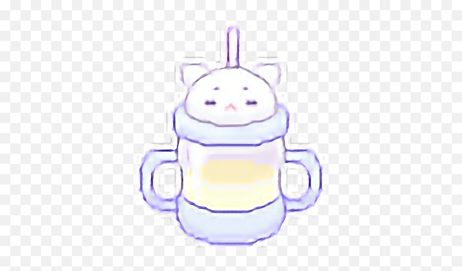 Baby Cup Babycup Pixel Blue Sticker - Serveware Emoji,Sippy Cup Emoji