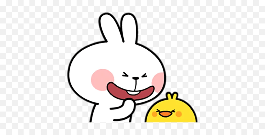 Cute Rabbit Stickers Page 2 - Line17qqcom Spoiled Rabbit Line Sticker Gif Emoji,Bunny Emoticons