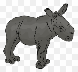 Rhino Cub Clipart Free Download Transparent Png Creazilla - Black Rhinoceros Emoji,Cubs Emojis Download