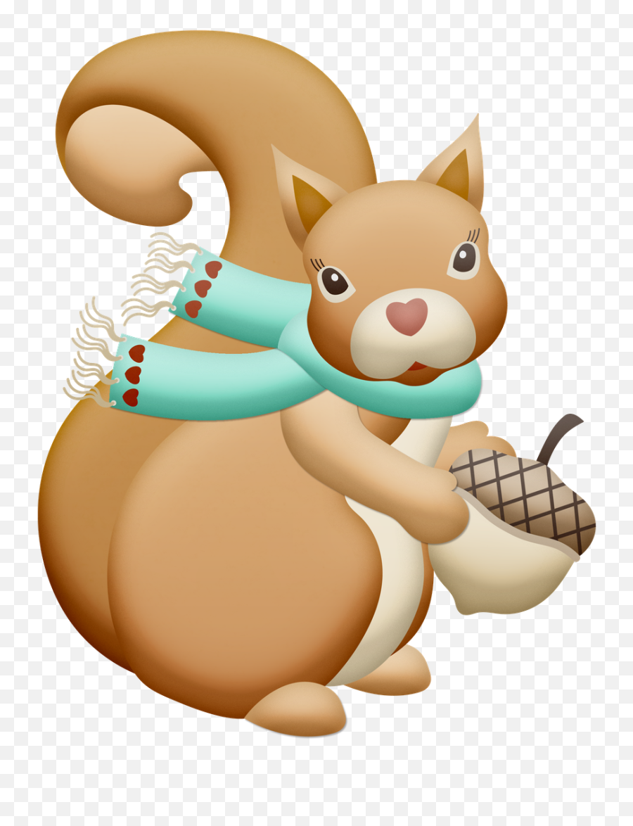 Squirrel Clipart Clip Art Squirrel - Winter Animal Clip Art Emoji,Squirrel Emoticon