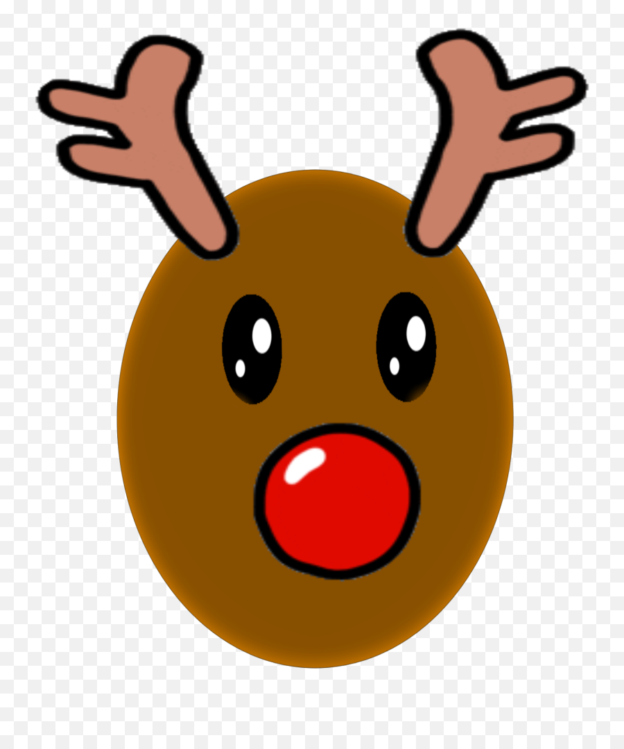 The Most Edited - Dot Emoji,Rudolph Reindeer Emoticon For Twitter