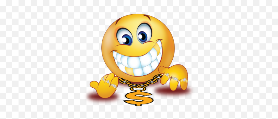 Rich Man Golden Teeth Emoji - Rich Man Emoji,Professor Emoji