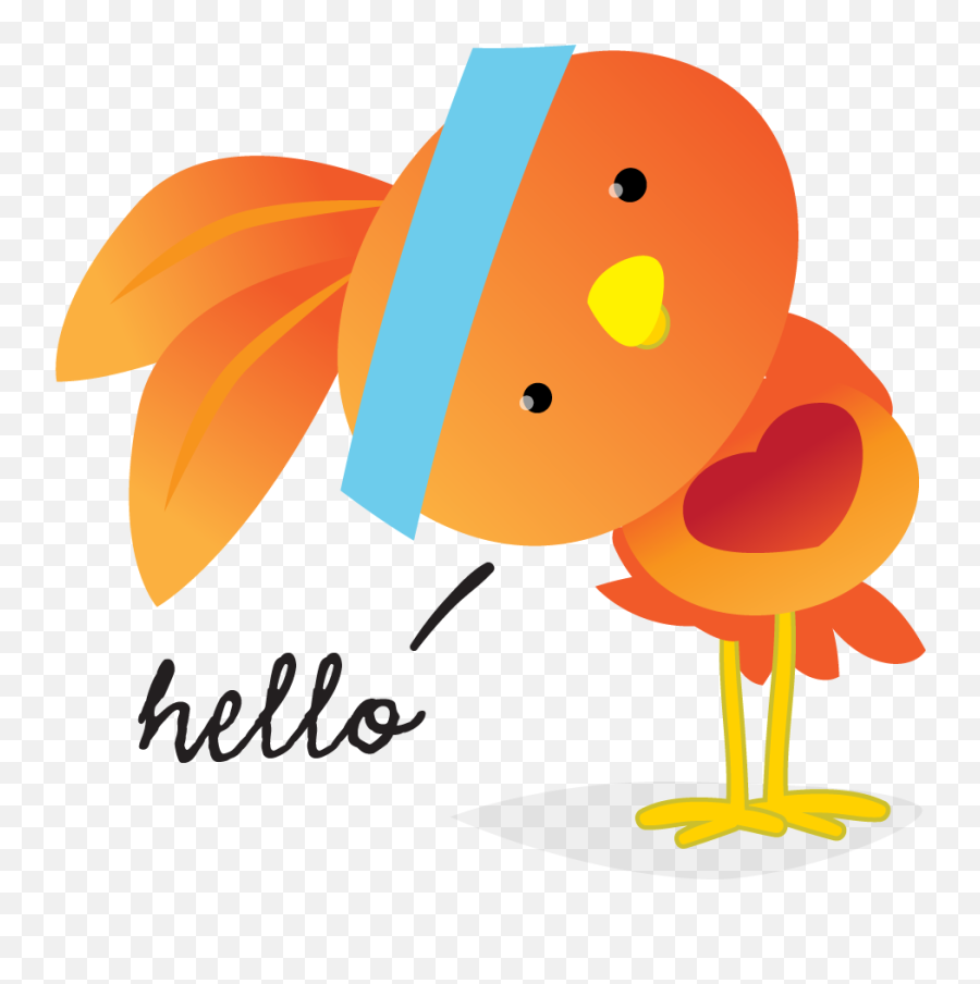 Orange Robin - Happy Emoji,Chameleon Emoji