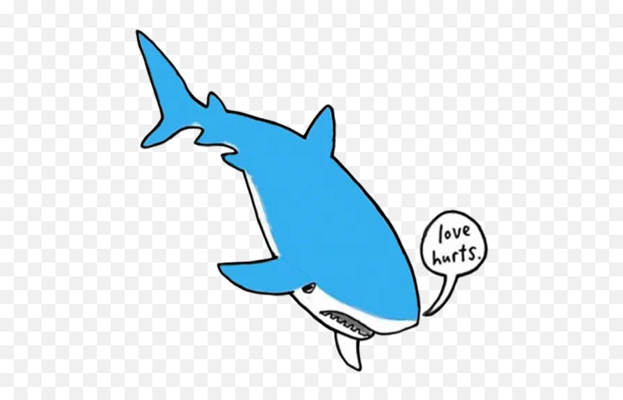 Sad Animals Stickers For Whatsapp - Requiem Sharks Emoji,Love Hurts Emojis
