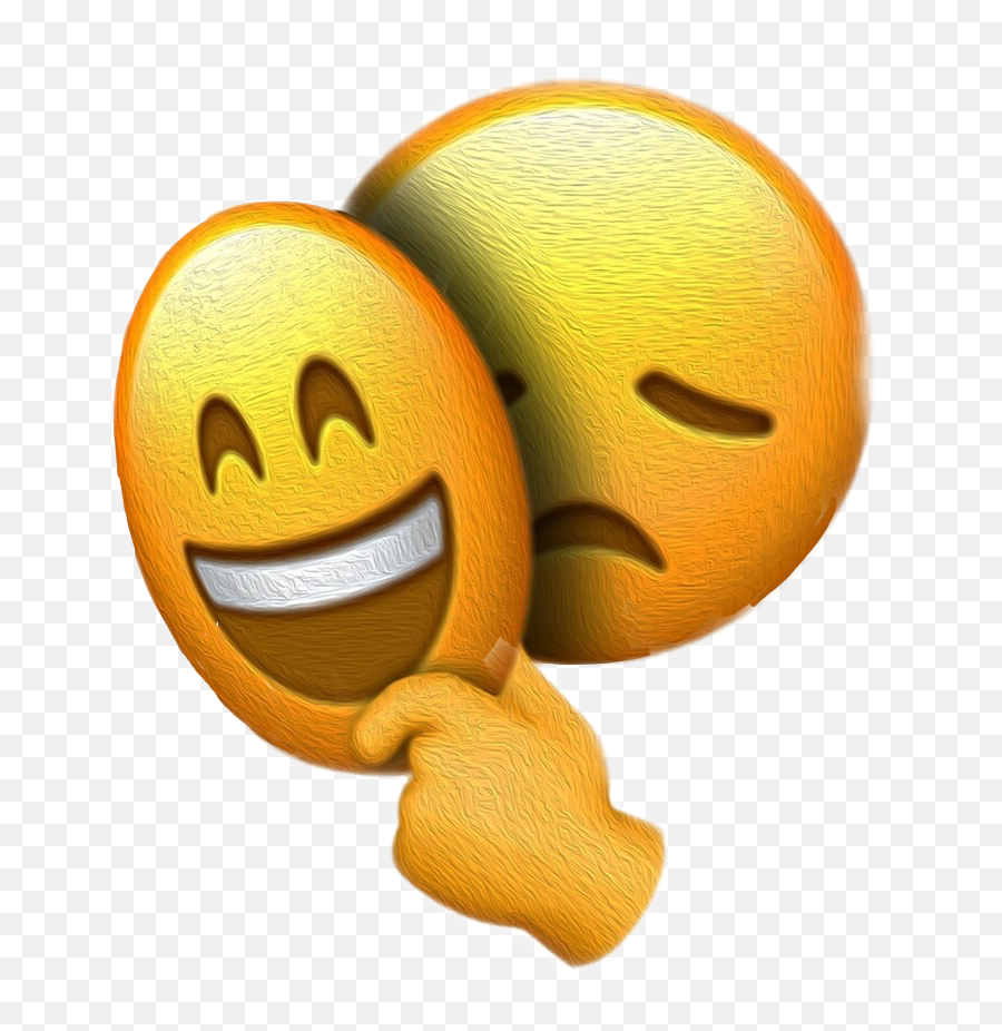 Emoji Sad Depression Sticker,Depressed Expression Emoticon