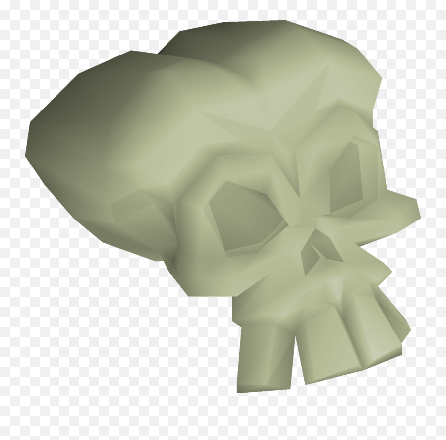 Medium Fossilised Skull - Osrs Wiki Fictional Character Emoji,Skull & Acrossbones Emoticon