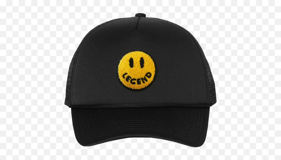 Fredo Smiley Trucker Hat - Solid Emoji,Emoticon Om A Perdu