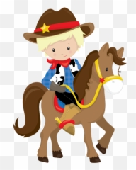 Cowboy Western Lil Buckaroo Birthday - Cowboy Clipart Horse Emoji,Horse And Plane Emoji Roblox