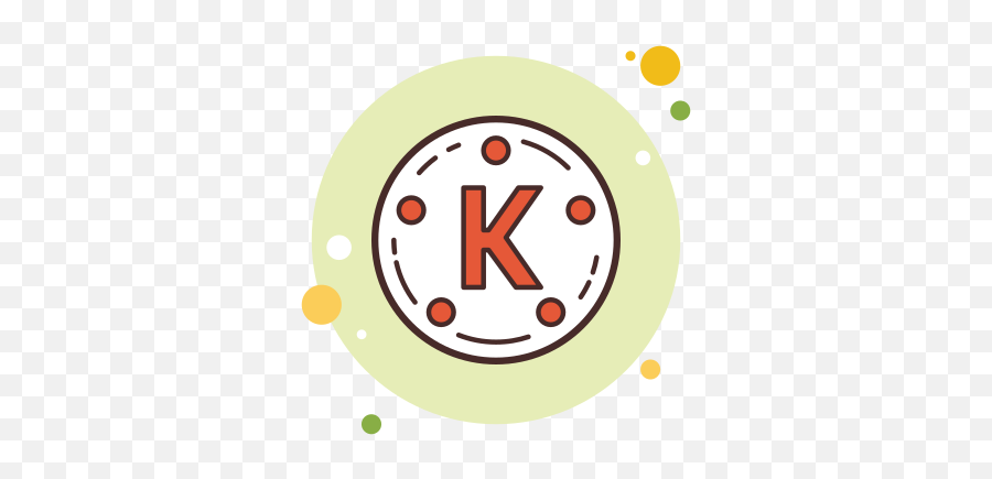 Kinemaster Icon In Circle Bubbles Style - Telegram Icon Aesthetic Emoji,Flower Emojis Ong