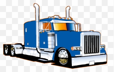 18 Wheeler Clipart - 18 Wheeler Truck Clip Art Emoji,Emoticon 18 Wheeler