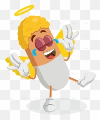 Angel Mascot By Artsawomateng Graphicriver - Mascot Angel Emoji,Mascot Mariah Emotions