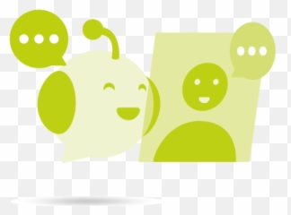 Project Mebo Emoji,Green Smiling Robot Antenna Emoji