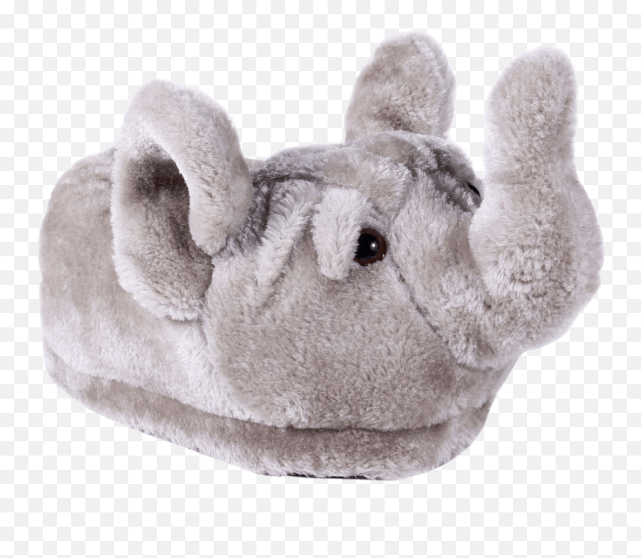 Happyfeet Animal Slippers - Elephant Medium Emoji,How To Make A Dancing Elephant Emoticon