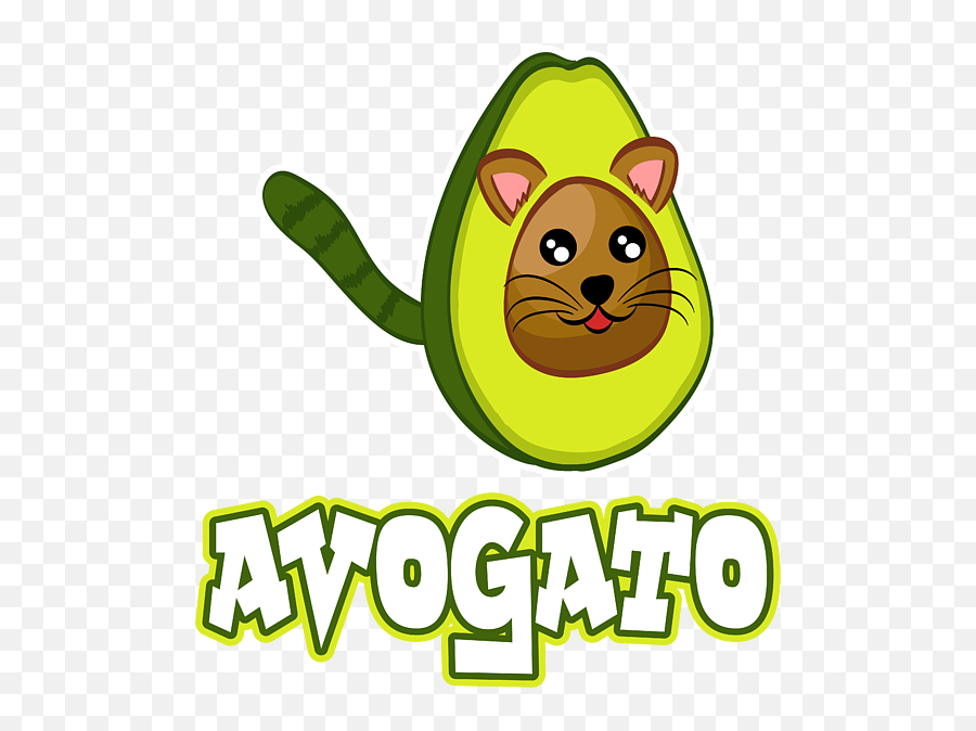 This Avogato Avocado Cat Funny Avocato Is The Perfect Gift Emoji,Kitty Paws Emoticon