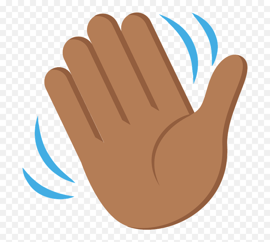 Waving Hand Emoji Clipart Free Download Transparent Png,Emojis Manos