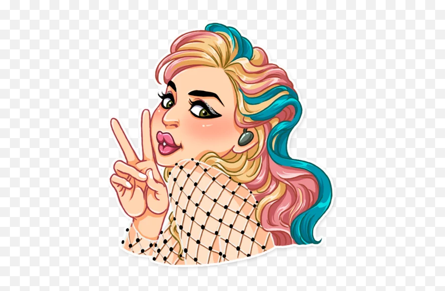 Ms Lady Gaga Stickers - Live Wa Stickers Emoji,Lady Gaga Interview Emotion