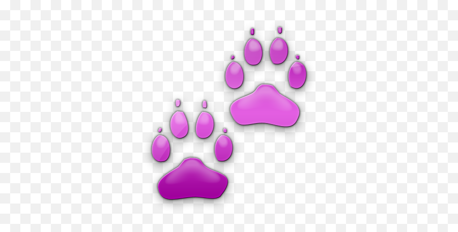 Purple Paw Print Emoji - Pink Paw Print Icon Transparent Background,Paws Emoji