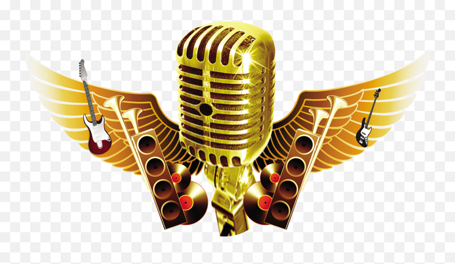 Music And Dreams Transprent Png Free - Transparent Background Gold Mic Png Emoji,Emoji Gun And Microphone