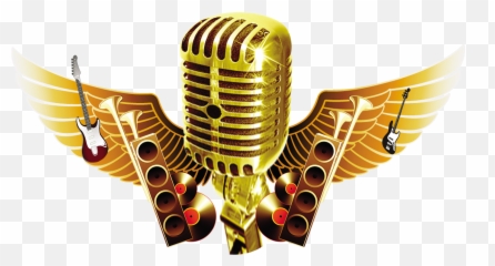 Music And Dreams Transprent Png Free - Transparent Background Gold Mic Png Emoji,Emoji Gun And Microphone