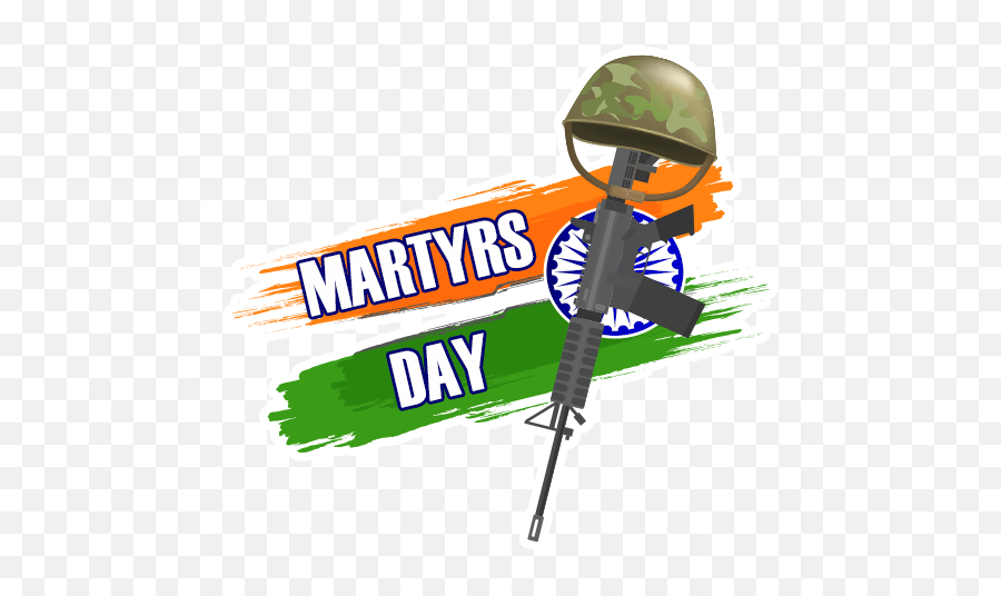 Martyrs Day - India By Marcossoft Sticker Maker For Whatsapp Emoji,Soldier Emoji Whatsapp