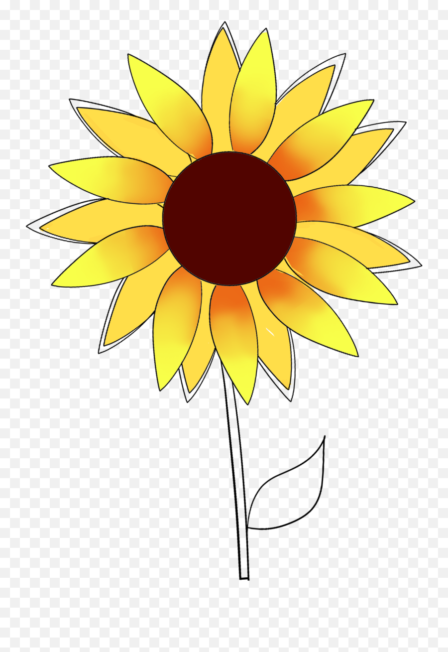How To Draw Flowers 2 Very Easy Ways By Beccaken - Clip Emoji,One Eye Bigger Than Other Emoji