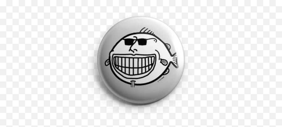 Fish Face Logo Pin Emoji,Fishing Emoticon