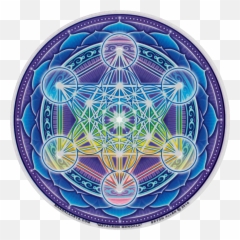 Decal Circular 4 - Metatron Mandala Emoji,Pentagram Emoji