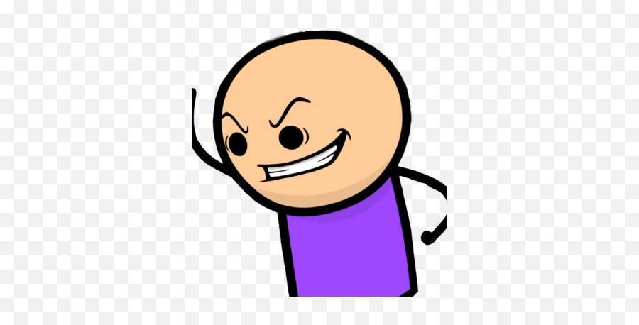 Purple - Purple Shirted Eye Stabber Meme Emoji,Cyanide And Happiness Emoji App