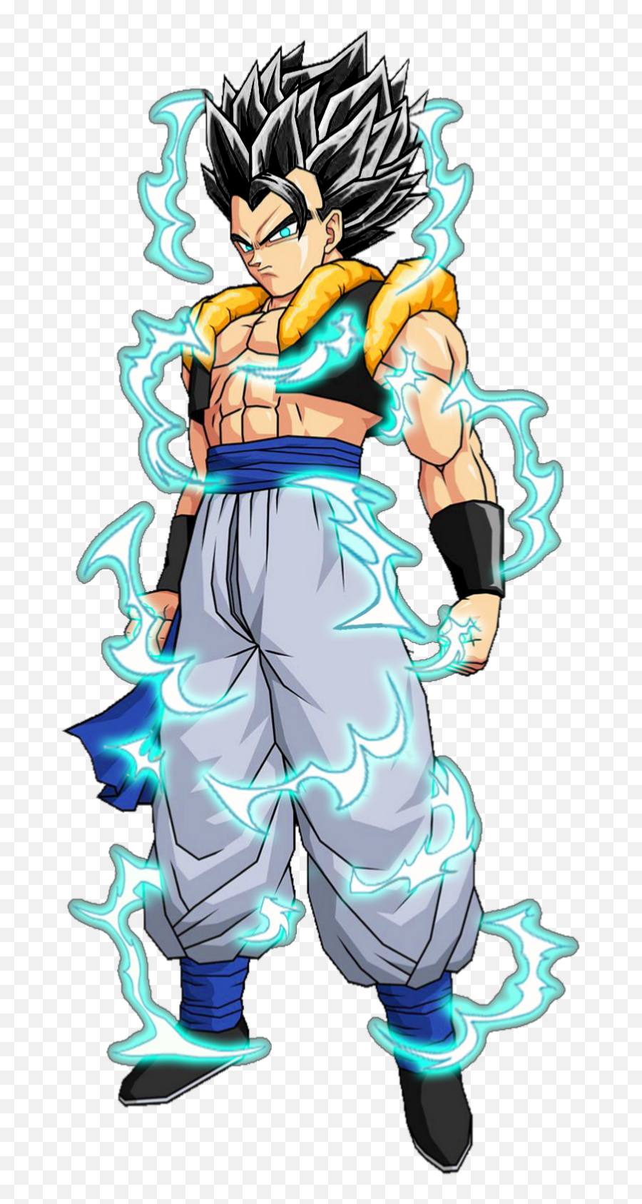 Gogeta Ssj Mystic 2 Sticker - Fictional Character Emoji,Mystic Emoji Ball