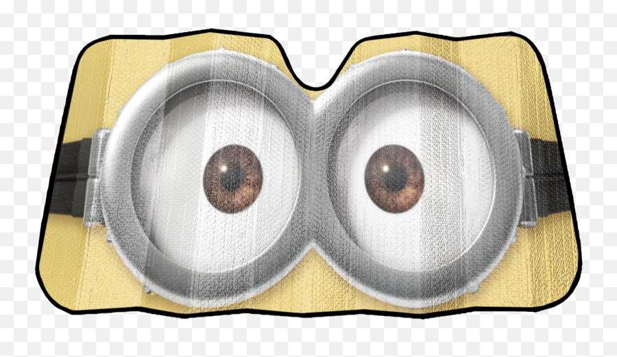 Despicable Me Minions Eyes Accordion Sunshade U2013 Brickseek - Accordion Emoji,Chevy Emojis