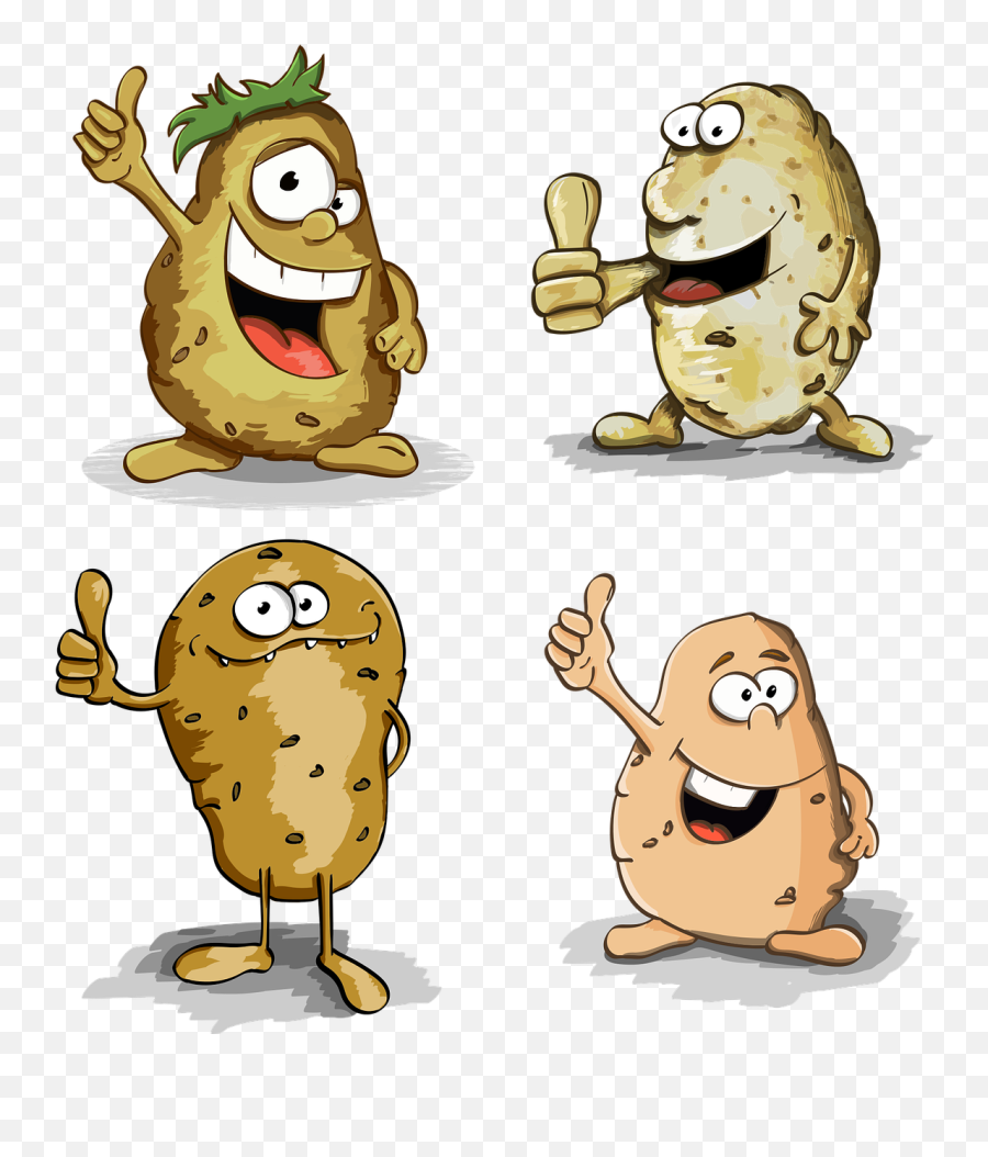 Potato Thumbs Up Potatoes - Free Vector Graphic On Pixabay Gambar Kartun Umbi Umbian Emoji,Potato Emoji