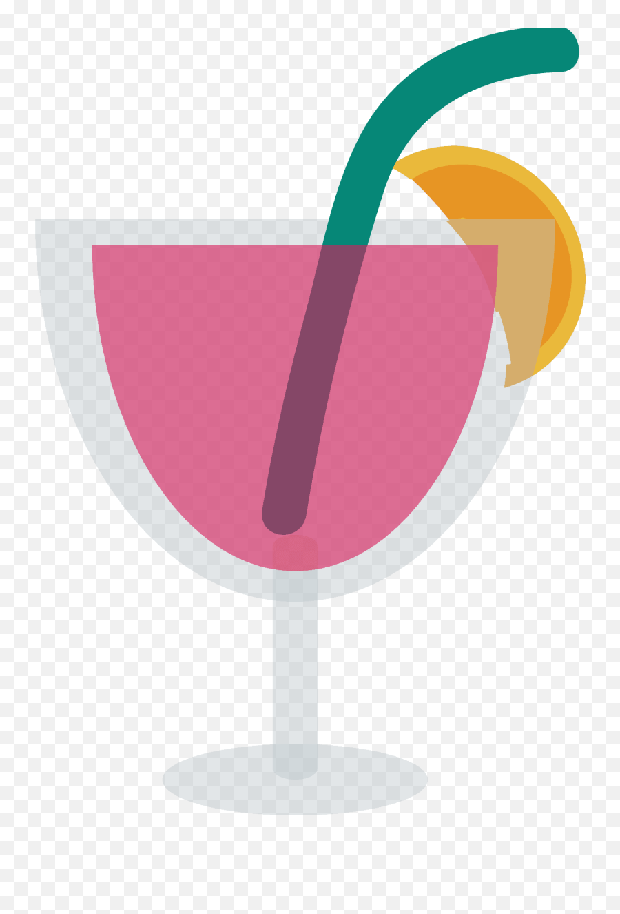 Tropical Drink Emoji Clipart - Champagne Glass,Drink Emoji