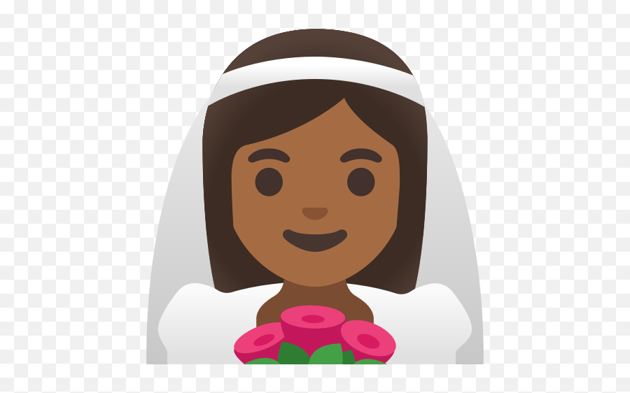 U200d Woman With Veil Medium - Dark Skin Tone Emoji Emoji Noiva,Sad Emoji With Eyebrows